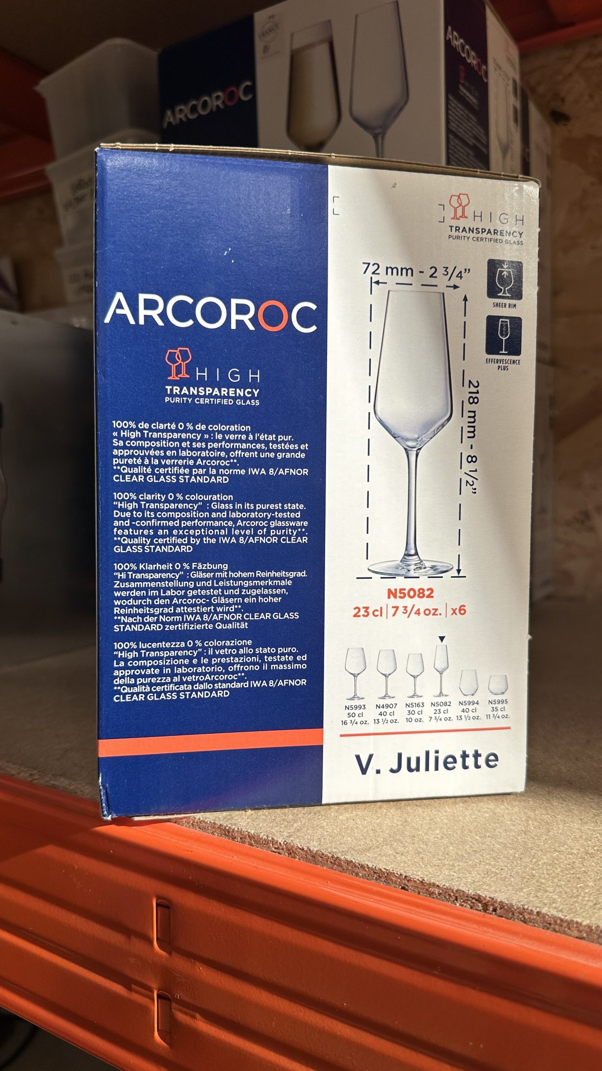 Verres ARCOROC / V.Juliette - Lot de 6